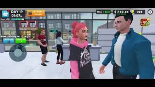 Flirting with cashier at super market  sellingclothes games simulatorgames cash [upl. by Sidnarb924]