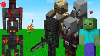 Lava Golem vs Big Mobs in Minecraft Mob Battle [upl. by Queenie813]