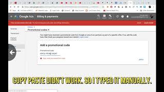 How to Add Google Adwords Promotional Code 2020 [upl. by Neirda734]