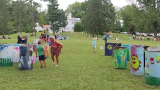 Kingsport community participates in Fun Fests Trash Barrel PaintIn [upl. by Giesecke]