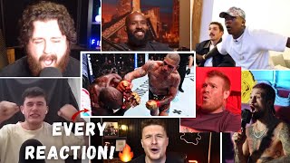 MMA YOUTUBERS amp FIGHTERS react to Alex Pereira’s BRUTAL KO of Khalil Rountree 🔥 [upl. by Hnad]