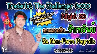 ย้อนหลัง Traderist The Challenger 3000 Night 20 ตบ NonFarm ยับ…รับทรัพย์ต้นปี 2024 [upl. by Dani]