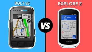 Wahoo Elemnt Bolt v2 vs Garmin Explore 2  Which One Is Better [upl. by Ydoow]