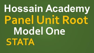 Panel Unit Root Test Model One STATA [upl. by Puklich]