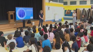 Weller Road Elementary got a special visit from Meteorologist Kaitlyn McGrath and ECO9 [upl. by Okkin299]