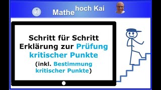 Schritt für Schritt Erklärung zur Prüfung kritischer Punkte inkl Bestimmung kritischer Punkte [upl. by Raymond]