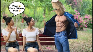 Shirtless MaskMan Bodybuilder Picking Up Cute Girl 😍💪🏼  FitManjeet [upl. by Lesko]