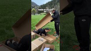 Wait for the END 😂😳 omg prank backflip trampoline unboxing [upl. by Sakmar]