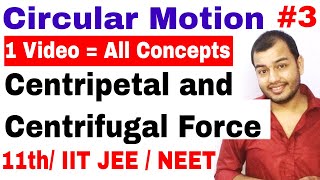 Circular Motion 03 Centripetal and Centrifugal Force IIT JEE NEET  Conical Pendulum Death Well [upl. by Gievlos]