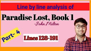 Paradise Lost book 1 By John Milton Part 4 Lines 128191 In bengali [upl. by Ahsitniuq]