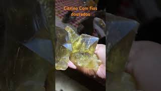 Super coleção de cristal citrino com fios dourados siga nosso canal zap 33 988547763 [upl. by Alaine]