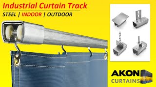 Industrial Curtain Track  Indoor and Outdoor Commercial Curtain Track [upl. by Sew]