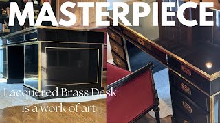 Build A Masterpiece Lacquered Brass Campaign Desk is ultimate luxury [upl. by Wieche610]