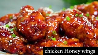 Chicken Honey Wings  চিকেন হানি উইংস  Sweet and Spicy Chicken Wings  Crunchy Honey Chicken Wings [upl. by Elbert]