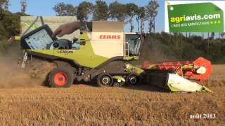 Claas Lexion 780 vue par Agriaviscom [upl. by Elleiram]