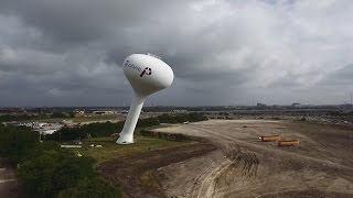 Plano Water Tower Demolition [upl. by Arutak]