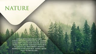 Easy PowerPoint title slide design 2021  Nature title slide design in PowerPoint [upl. by Akeit]