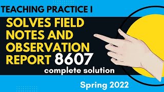 8607 solved assignment spring 2022  8607 teaching practice solved pdf by Sana Kareem  aiou [upl. by Hengel785]