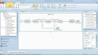 BPMN Tutorial  Part 1  Simple BPMN Workflow Business Process Modeling [upl. by Bracci799]