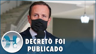 Governo de SP prorroga quarentena no estado até 16 de dezembro [upl. by Adianes]