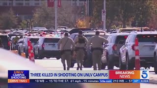 3 Killed in shooting on UNLV campus [upl. by Amorita]