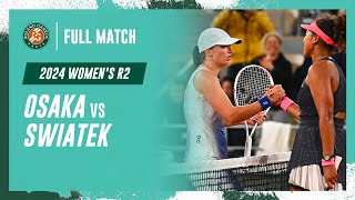 Swiatek vs Osaka 2024 Womens round 2 Full Match  RolandGarros [upl. by Gabey]