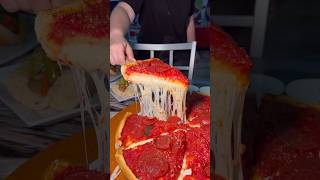 CHICAGO THIN vs CHICAGO STUFFED PIZZA Amore Taste of Chicago in Las Vegas [upl. by Matheny]