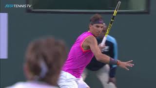 Special Nadal Shots in Win v Donaldson  Indian Wells 2019 [upl. by Rhett]