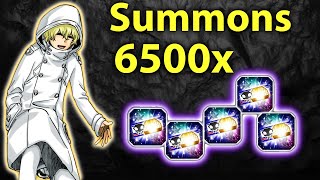 Summons 6500x Braves Tickets 9th Anniversary Bleach Brave Souls [upl. by Adnohsak]