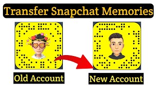 How to transfer snapchat memories to new account  Snapchat Memories backup to new account [upl. by Cyrillus191]