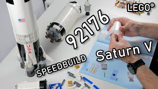 LEGO 92176 Speedbuild  LEGO Saturn V  LEGO Apollo  Speed Build 92176 LEGO Creator 2020 LEGO NASA [upl. by Alac]