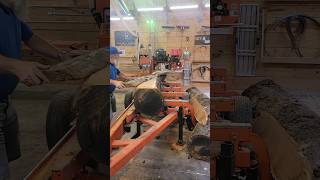 Wild Cherry on the Saw Mill woodworking diy sawmill woodmizer edger kiln youtube [upl. by Atsira]