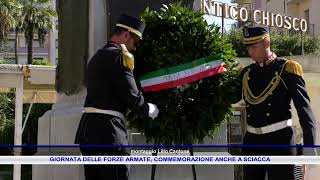 GIORNATA DELLE FORZE ARMATE COMMEMORAZIONE ANCHE A SCIACCA [upl. by Rickey]