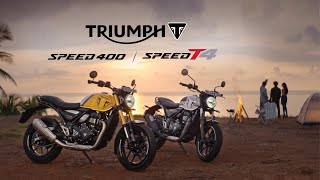 Choose Your Modern Classic  the powerful Triumph Speed 400 or the easy riding Triumph Speed T4 [upl. by Oirifrop942]