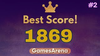 BLOCK BLAST • 2nd Gameplay BEST SCORE 1869 [upl. by Esidarap435]