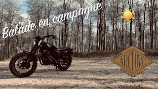 On se promène sur les routes de campagne avec lArchive Scrambler 125cc AM64 [upl. by Yehtomit]