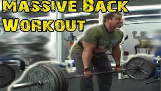 Mass Building Back Workout  Deadlifts Chins amp Shrugs [upl. by Forester658]