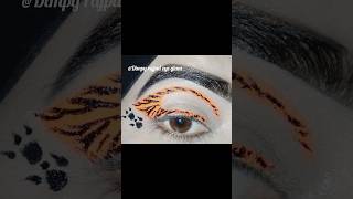 Eyeliner ideas🧡🖤Eyemakeup lookeyelinerdesignsanimalprints🐅eyelinergraphiceyelinershorts [upl. by Harac]