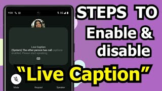 How to enable amp disable Live Caption on your Google Pixel phone [upl. by Aliber]