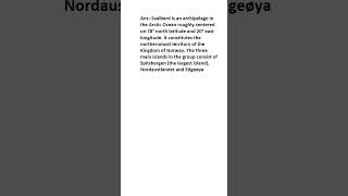 What is Geography of Svalbard [upl. by Sudoeht]