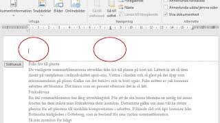 Lektion i Word Sidfot och sidhuvud [upl. by Veal]