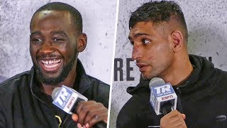 Terence Crawford TELL THE TRUTH YOU QUIT  Blasts Amir Khan at Post Fight Press Conference [upl. by Eckmann157]