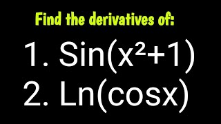 Quick and Easy Derivatives of Trigonometric and Logarithmic Functions  ShittuMathematicsClass01 [upl. by Ahsela]