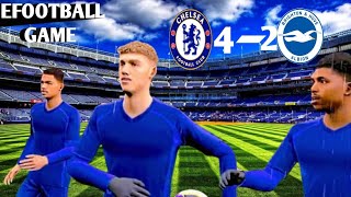 BRIGHTON VS CHELSEA 42 HIGHLIGHT MATCH EFOOTBALL GAME 🎮🎮 2025 efootball subscribe [upl. by Htebazila890]