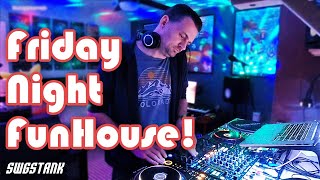 Groovy House Music Home Office Mix Session  Friday Night FunHouse with SWGSTRNK [upl. by Zetrauq677]