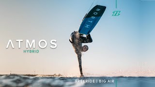 North Atmos Hybrid 2021  Big Air  Freeride Twintip [upl. by Esoranna829]