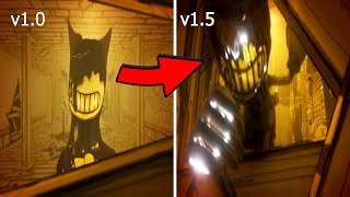 Bendy Chapter 1 Evolution v10 VS v15 20172018 [upl. by Ennaecarg]