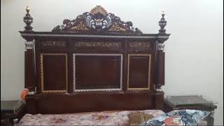 chinioty simple bed setplz cntc us on WhatsApp 03317704243 chiniotfurnituremarket chiniotfurnit [upl. by Arliene629]