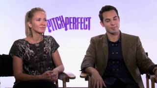 Skylar Astin amp Anna Camp Pitch Perfect Interview [upl. by Alliuqahs]