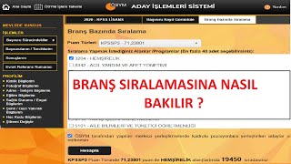 BRANŞ BAZINDA SIRALAMA NEDİR NASIL ÖĞRENİLİR   GÖRÜNTÜLÜ ANLATIM [upl. by Sadye]